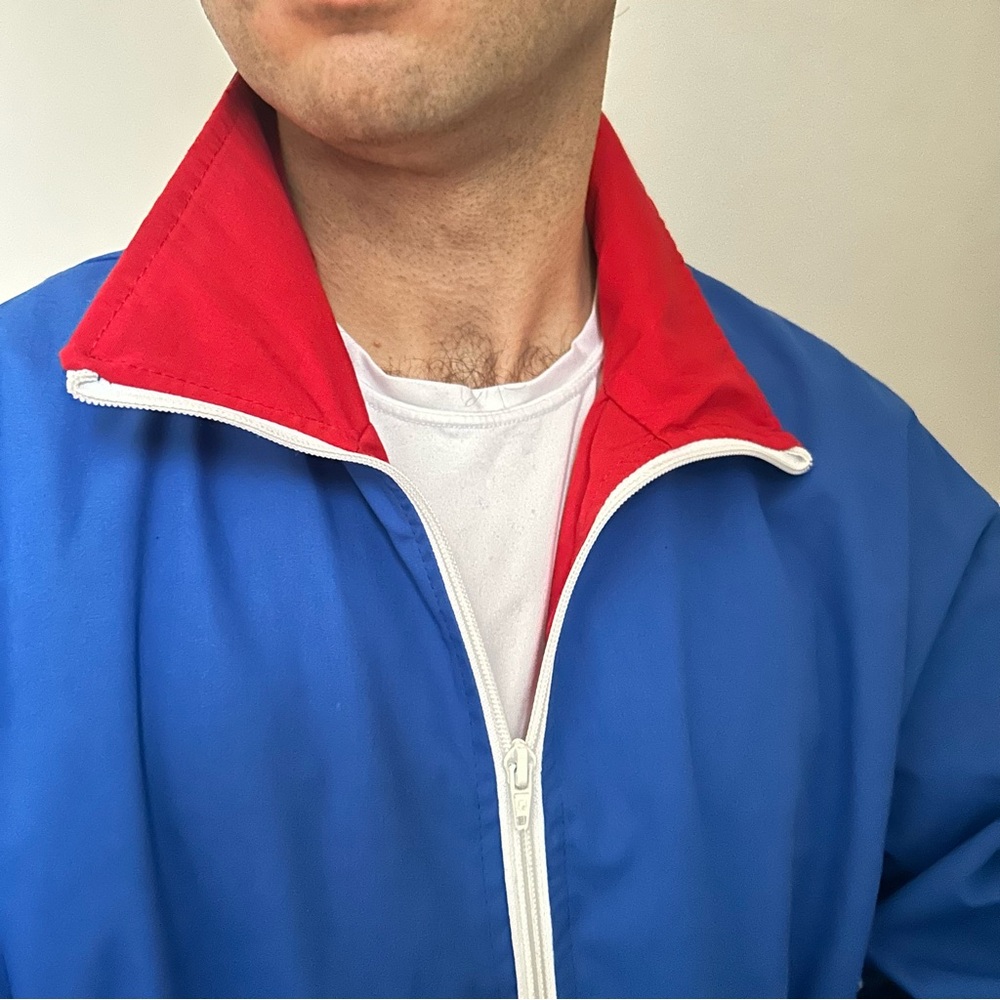 Vintage Capital Sports Windbreaker – Royal Blue – Size L – Made in Canada